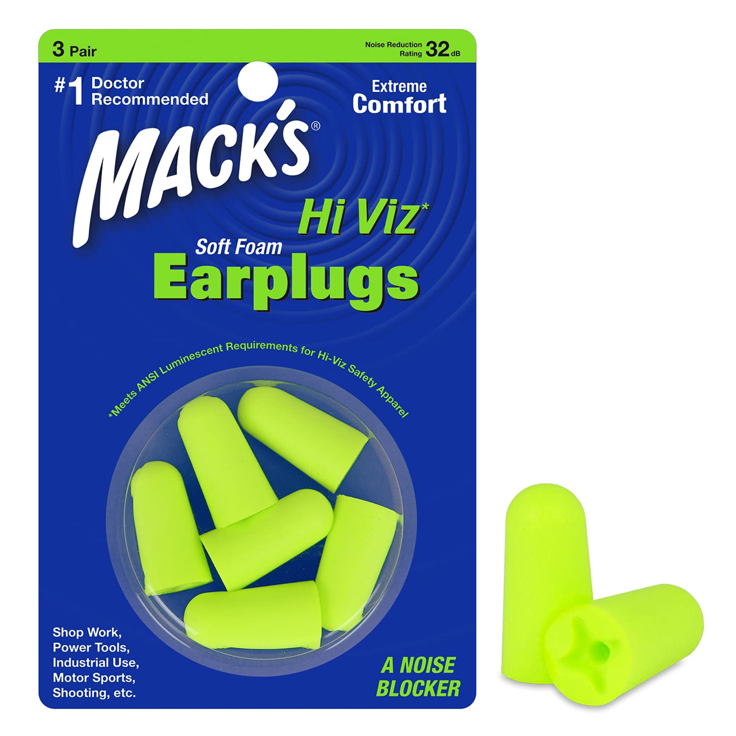 Tapones de espuma Macks